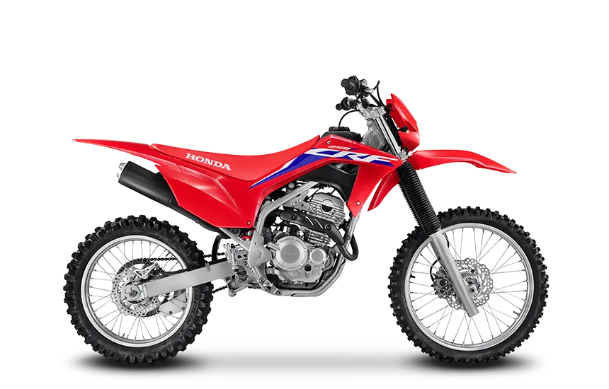 moto na lateral CRF 250