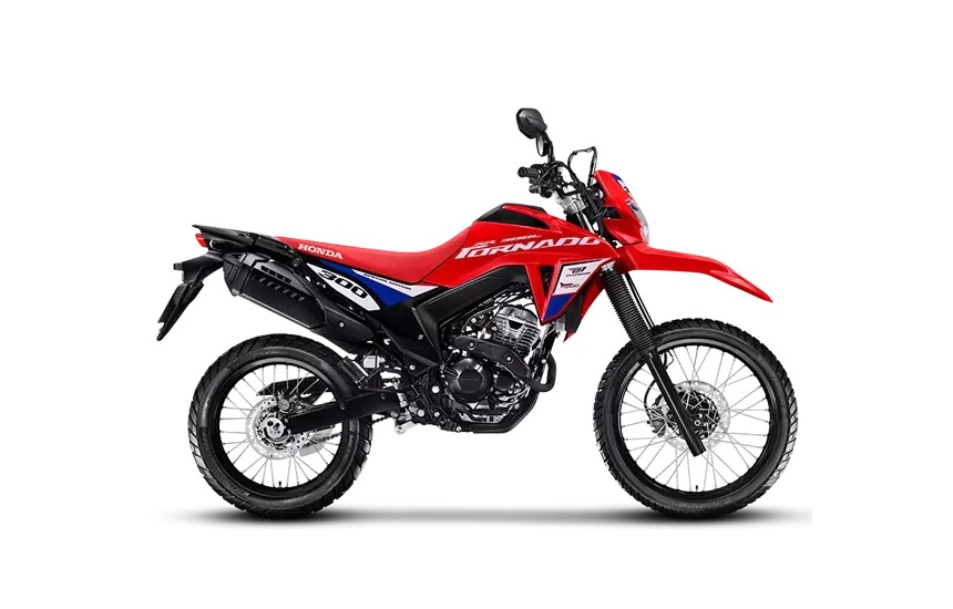 moto na lateral XR 300L Tornado Special Edition